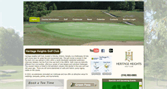 Desktop Screenshot of heritageheightsgolf.com
