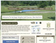 Tablet Screenshot of heritageheightsgolf.com